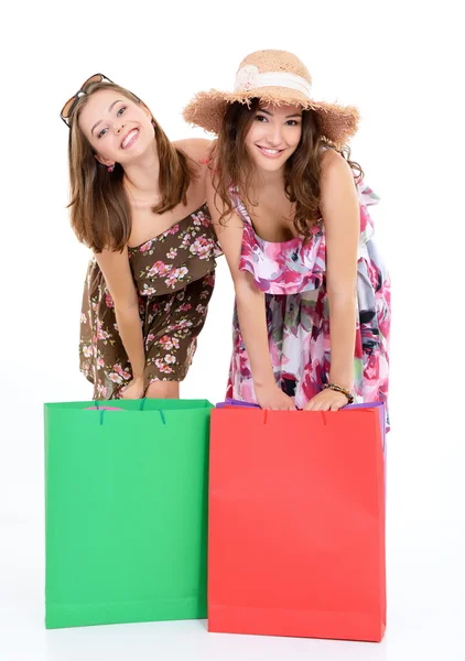 Due donne shopping — Foto Stock