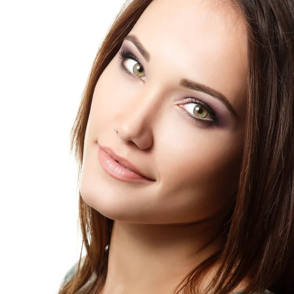 Girl portrait with long hair — Stock Photo, Image