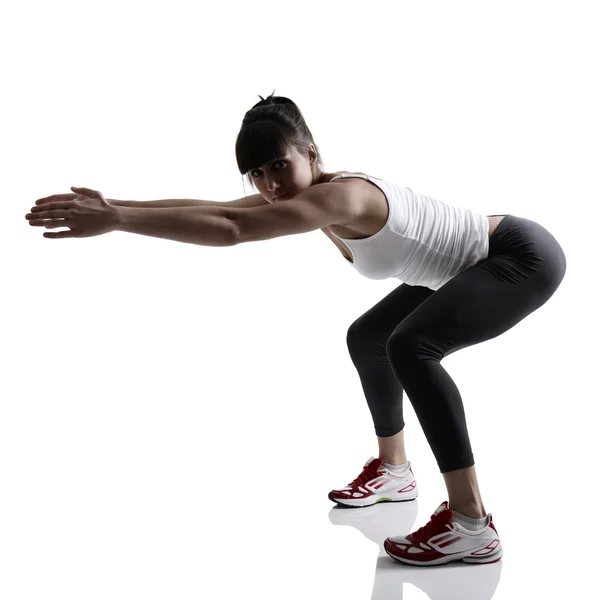 Girl doing yoga — Stock Photo, Image