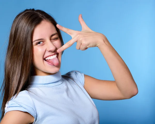 Attractive teenager girl — Stock Photo, Image