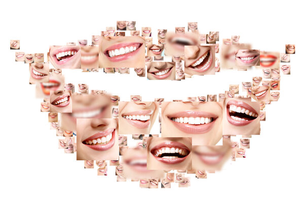 Perfect smiling faces Stock Photo