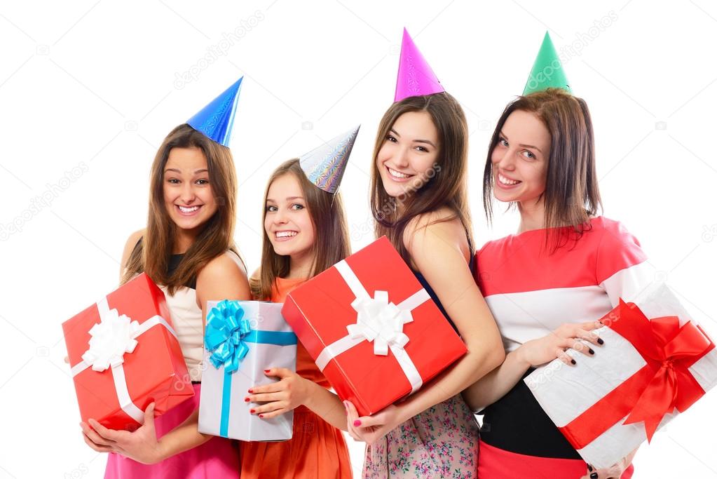 girls  on birthday party