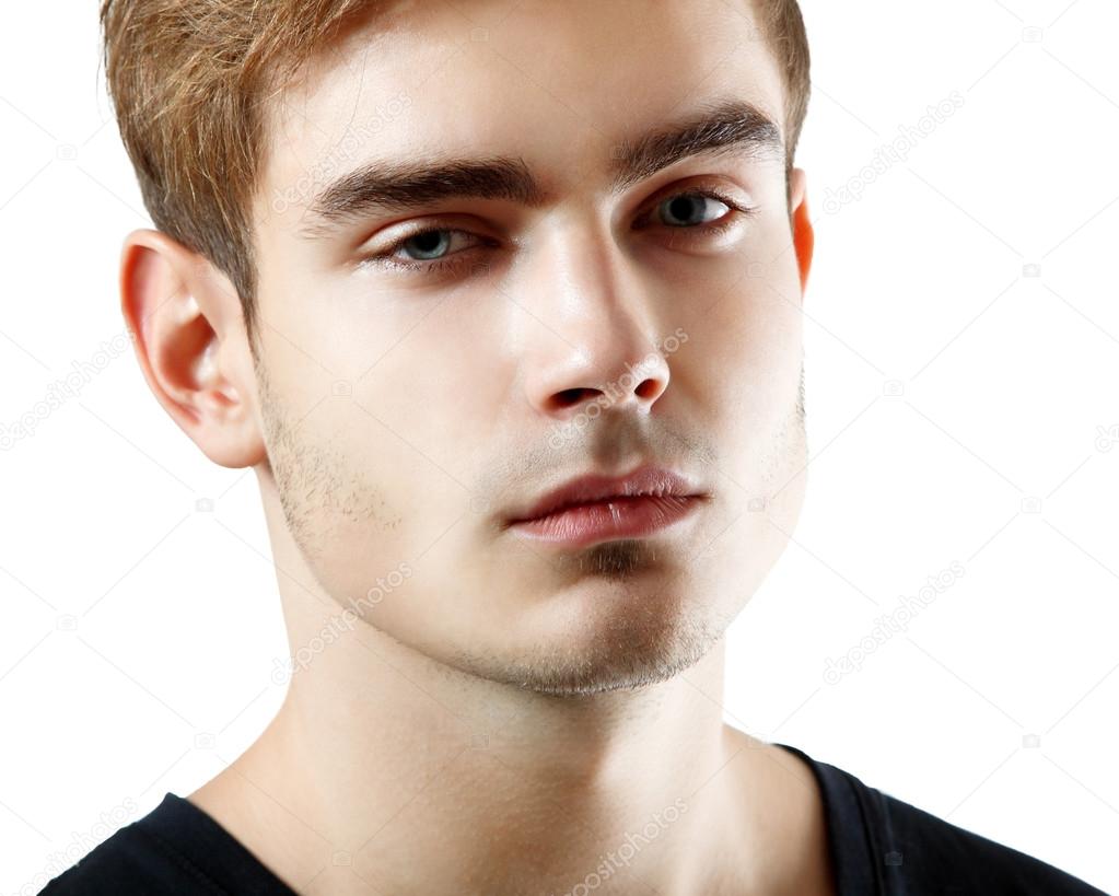 Young man handsome face — Stock Photo © khorzhevska 52016905