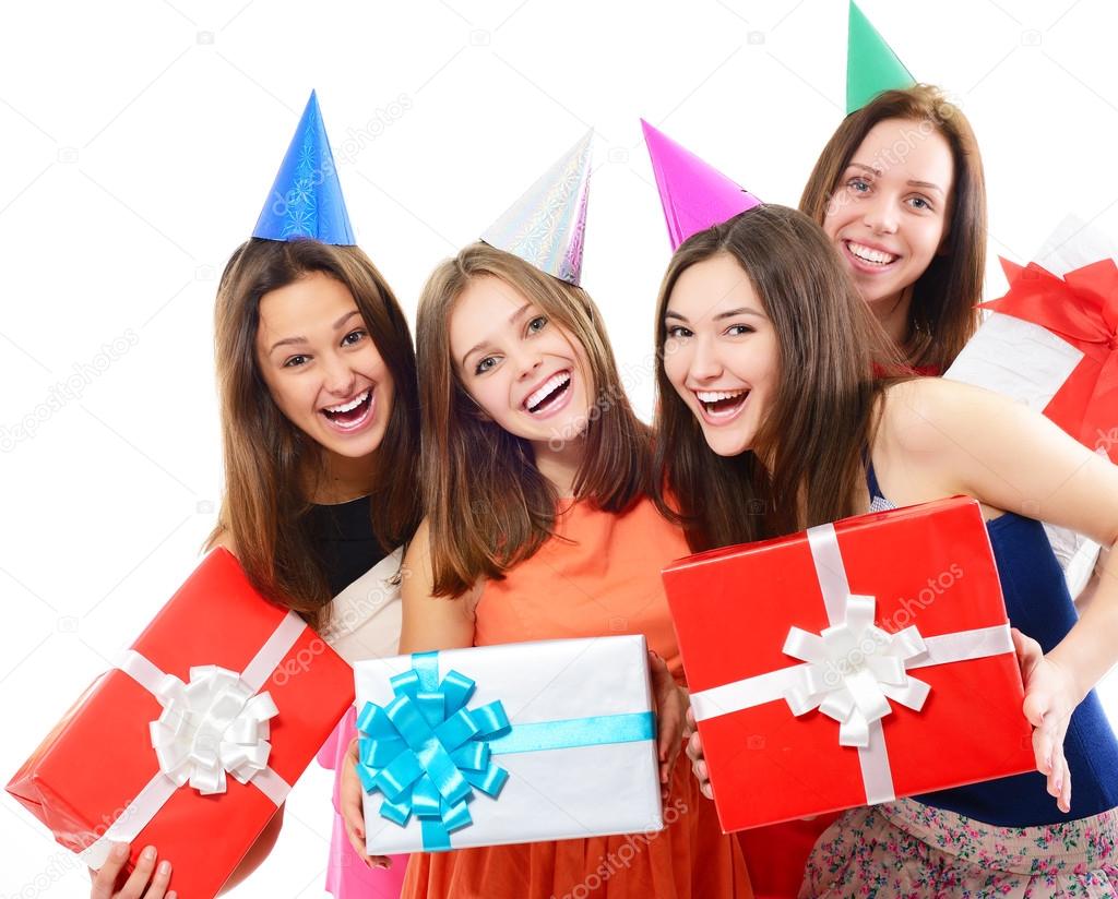women  on birthday party