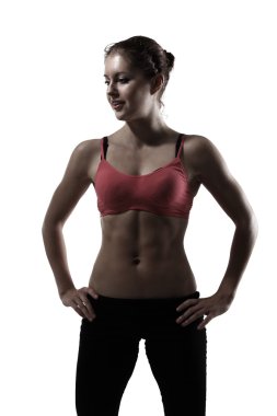 Spor kız portre