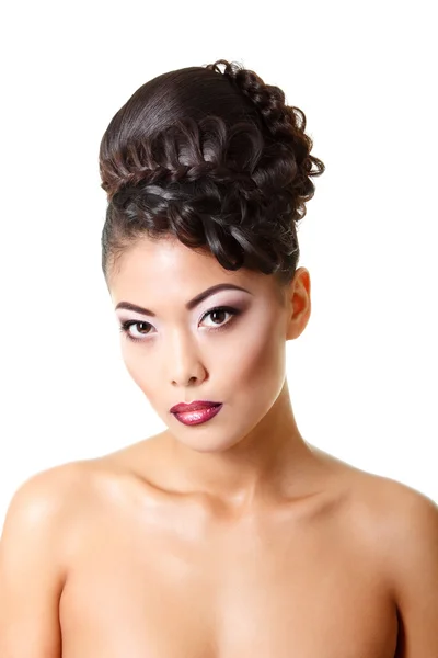 Asiatka s perfektní make-up — Stock fotografie