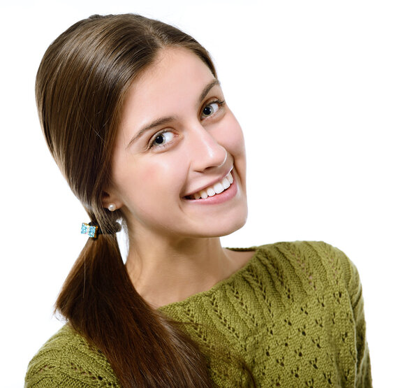 Smiling teenager girl