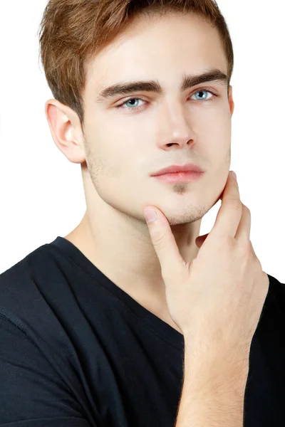 Young man handsome face — Stock Photo, Image