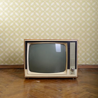 Ahşap durumda Retro tv