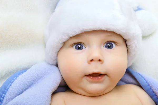 Weihnachten niedlich baby boy — Stockfoto