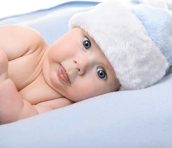 Christmas cute baby boy — Stock Photo, Image