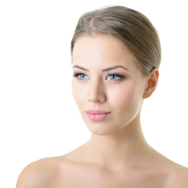 woman with beautiful healthy face