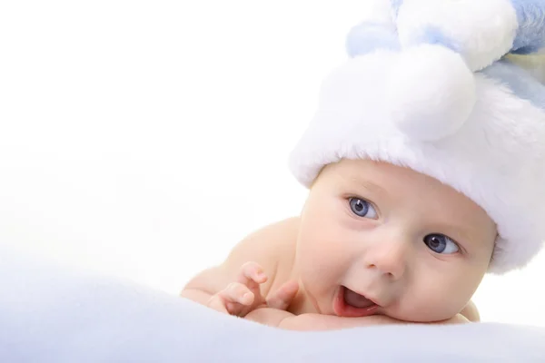 Christmas cute baby boy — Stock Photo, Image