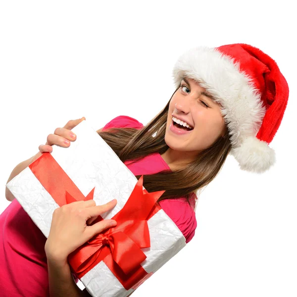 Boldog Karácsony lány — Stock Fotó