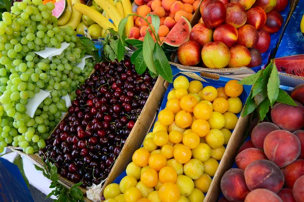 Fruits and vegetables in the  market