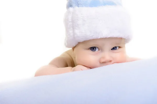 Christmas cute baby boy — Stock Photo, Image