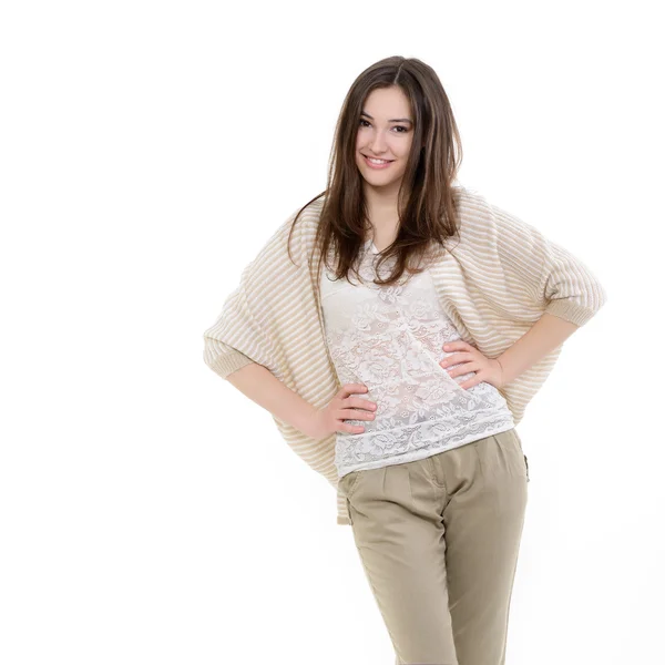 Teen girl looking at camera — Stock Photo, Image