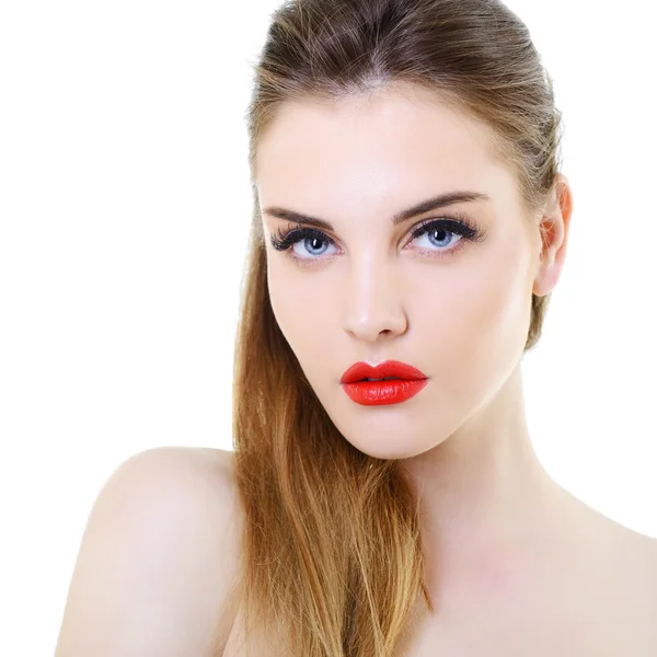 Girl with beautiful vivid makeup — Stock Photo, Image