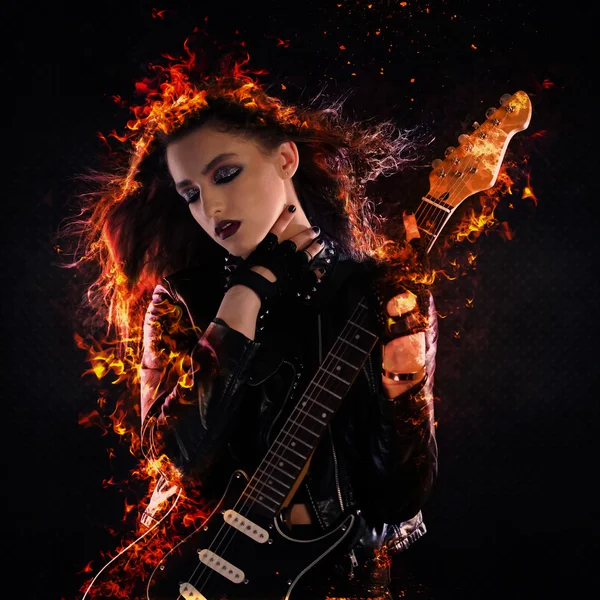 Rock yıldız yangın