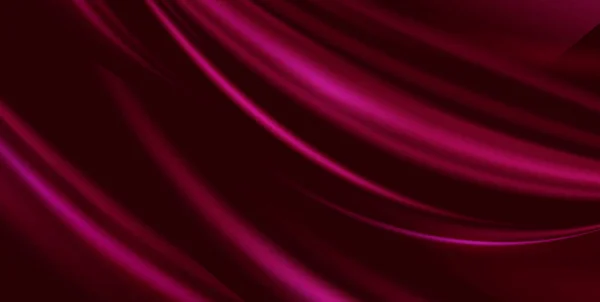 Vektor mewah abstrak marsala kain latar belakang merah. Tekstur sutra, gelombang cair, lipatan bergelombang wallpaper elegan - Stok Vektor