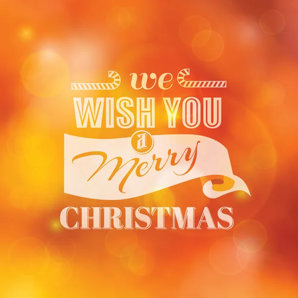 Christmas Calligraphic Card - for invitation, congratulation — Stock Vector