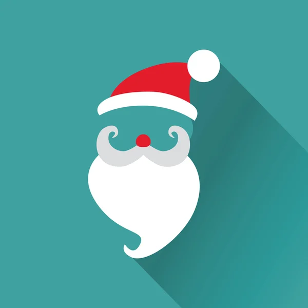 Christmas Retro Santa Card - в векторе — стоковый вектор