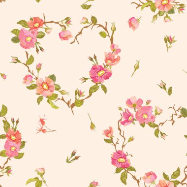 Arka plan - sorunsuz çiçek eski püskü şık desenli çiçek