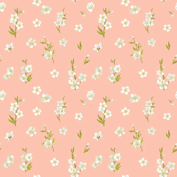 Lente Blossom bloemen achtergrond — Stockvector