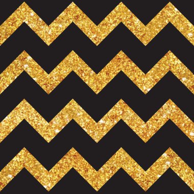 Vintage geometrik ışıltılı altın arka plan - Dikişsiz desen