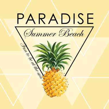 Geometrik ananas arka plan - Dikişsiz desen vektör