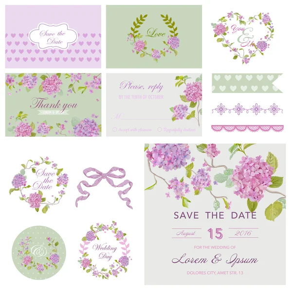 Scrapbook Design Elements Baby Shower Flower Theme in vector Stock