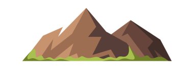 Hills with steep slopes mountainous terrain landscape