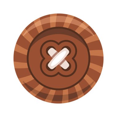 Çizgili yuvarlak düğmeli aksesuar dikiş ögesi