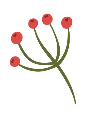 Kırmızı yaban mersini Noel tatili öğesi