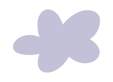 Süsleme için kabarık bulutumsu element çizimi