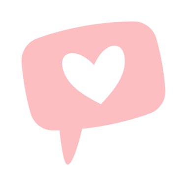 Romantic message Valentines day chat box sticker