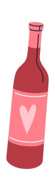 Wine bottle romantic drink Valentines day gift