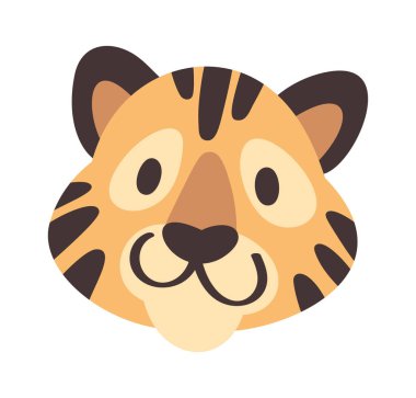 Vahşi kaplan avatarı arkadaş canlısı hayvan portresi