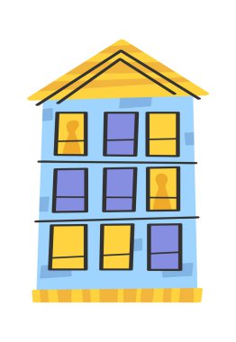 Çok katlı apartman binası cephesi