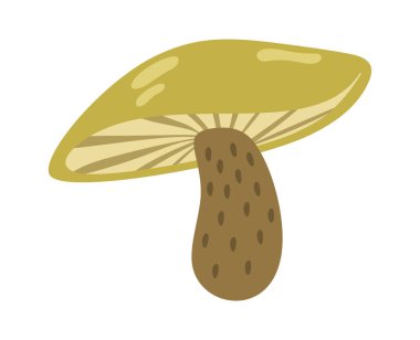 Yeşil yenilemez zehirli orman mantarı dekoratif element