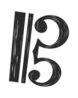 C karalama müzik sembolü için anahtar