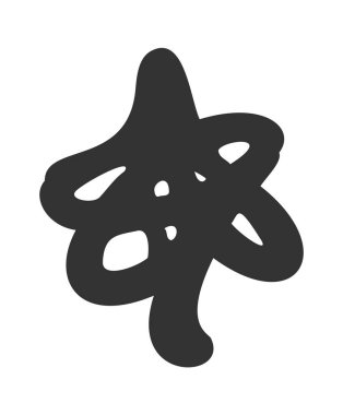 Karalama sanatsal çizim elementi tasarım hafifliği