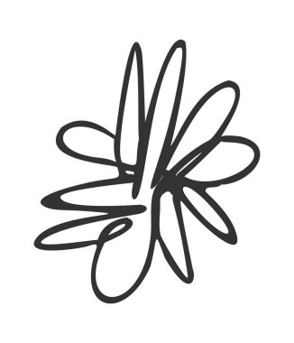 El çizimi kalem karalaması. Kendiliğinden fırça darbesi.