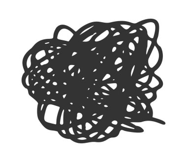 Siyah karalamalar dağınık çizikler spontane grafikler