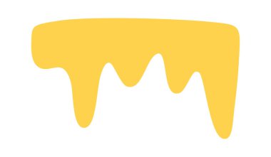 Doğal bal akışı altın damlalar tasarım elementi