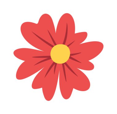 Kırmızı çiçek arı tasarımı elementiyle döllendi