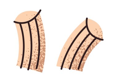 Erişte tüpü İtalyan yemek etiketi tasarımını oluşturuyor.