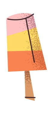 Çubuk etiketli dondurmalı dondurma.