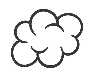 Kabarık, yumuşak ve karikatürist karalama elementi