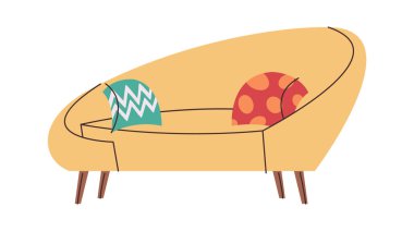 Eski koltuk retro kanepe iç tasarım